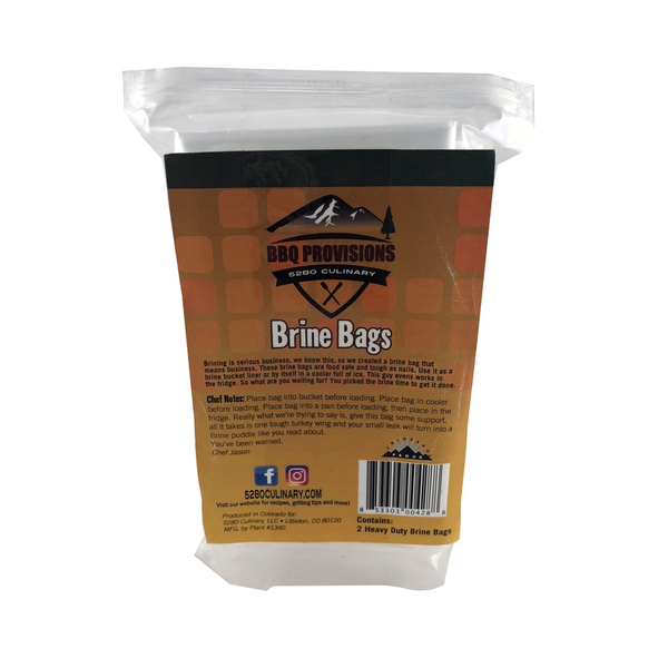 5280 Culinary BRINE BAG BBQPROV 2PK BRINEBAG